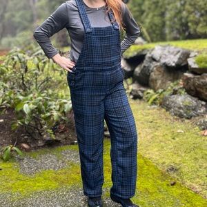 Wool blend boucle overalls (lined)